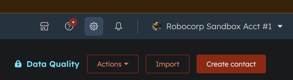 settings cog