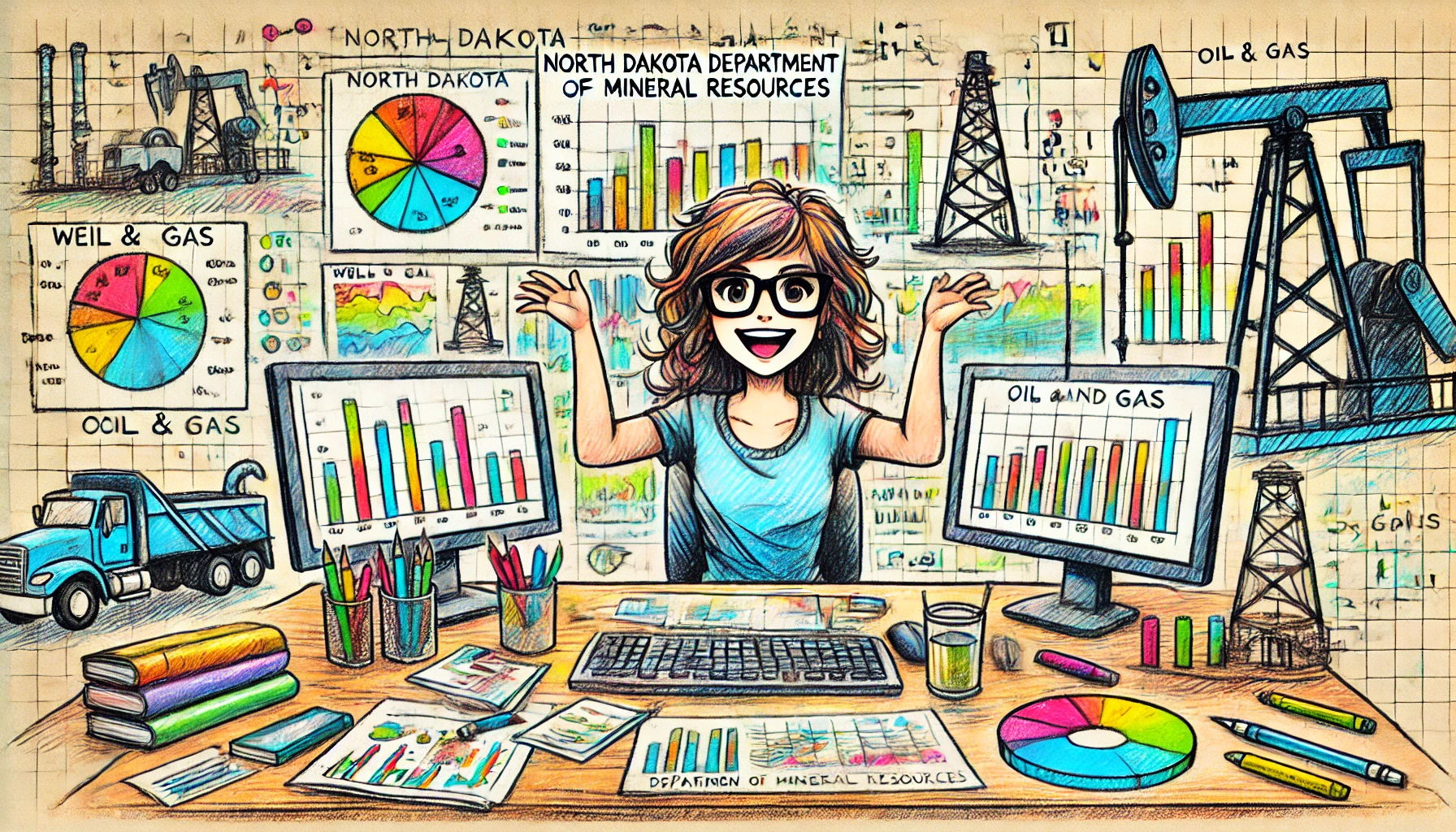 Analyst at work - as imagined by a image generation model
