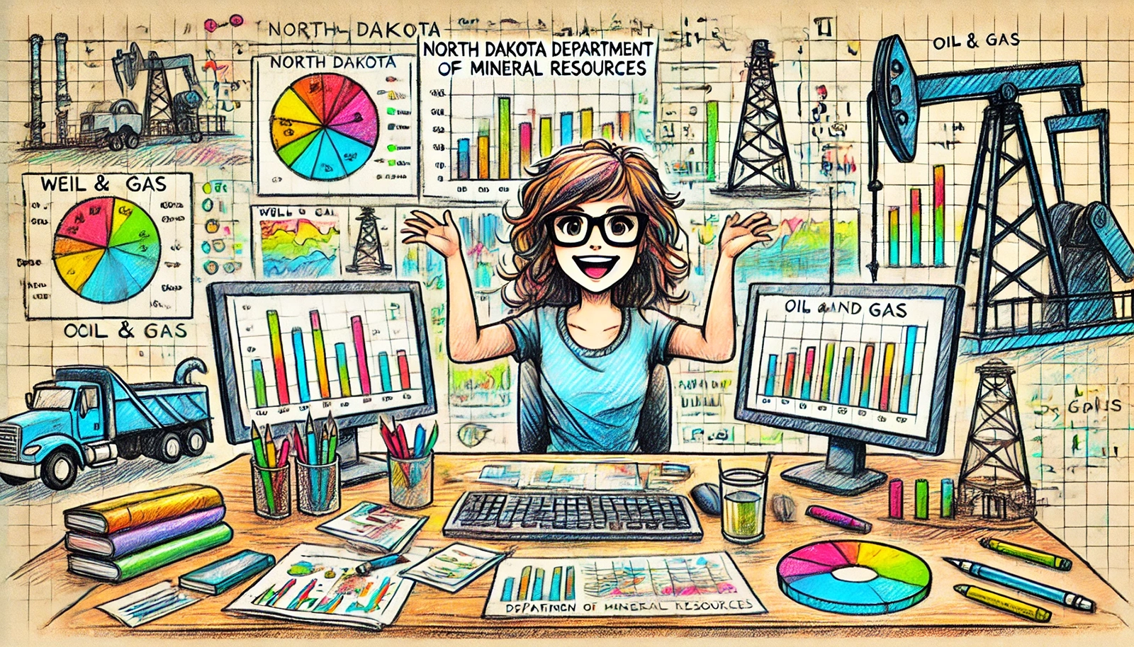 Analyst at work - as imagined by a image generation model