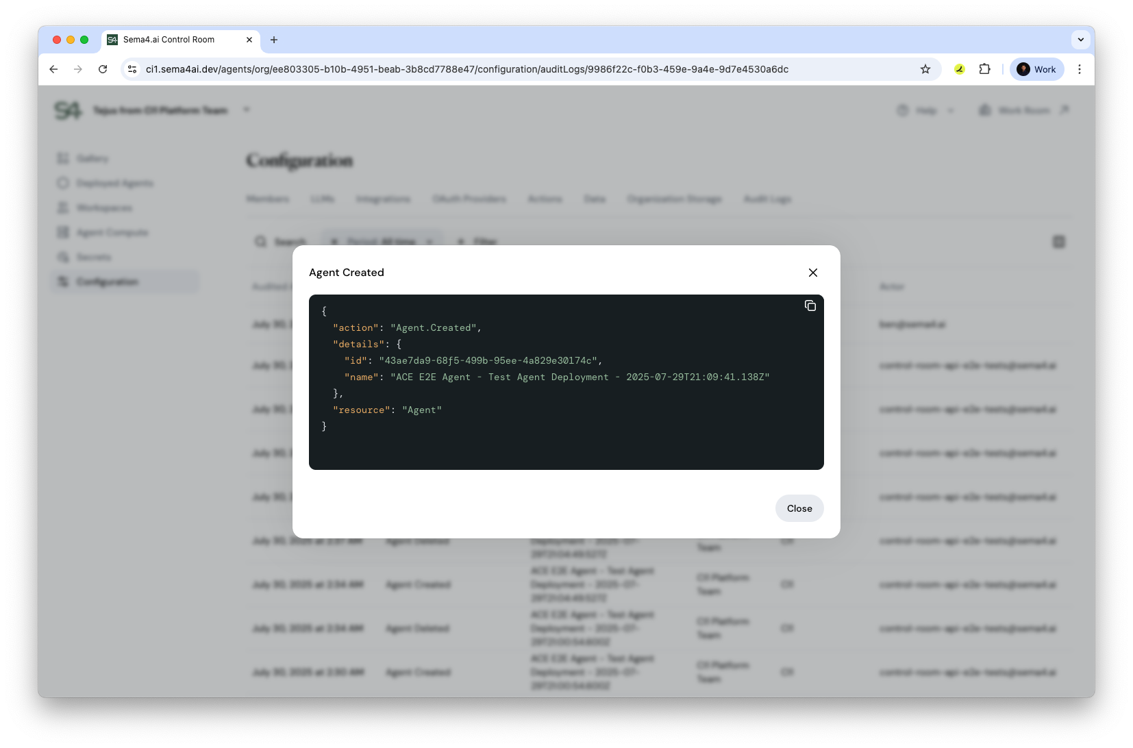 Audit Logs Metadata