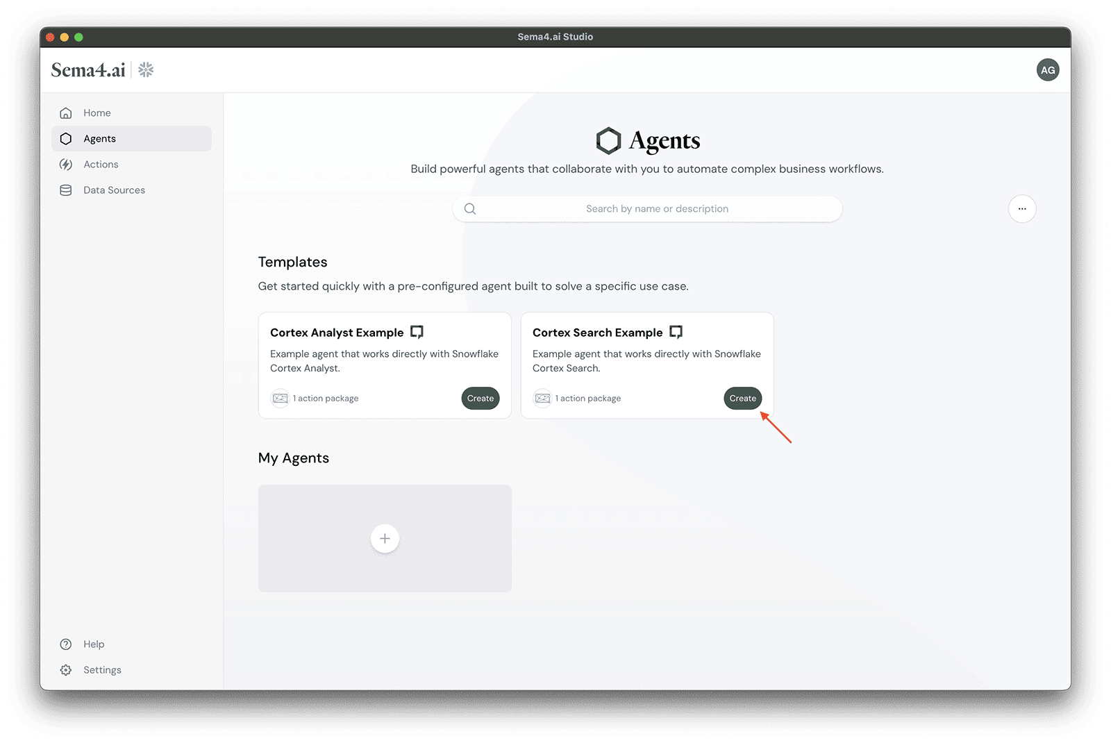 Cortex Search Template
