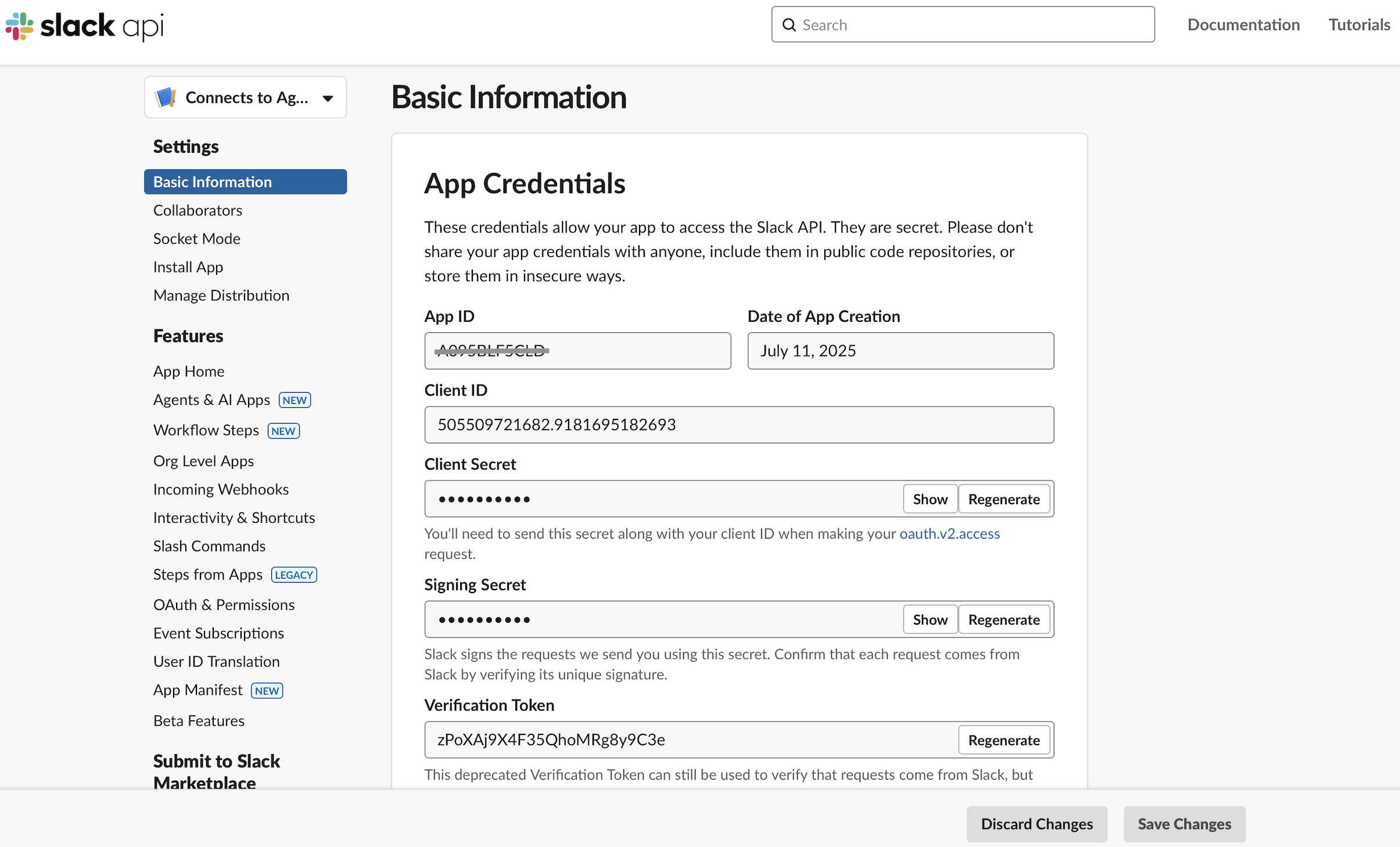 Copy App ID