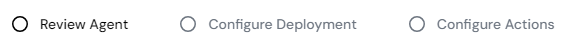 Agent deploy stages overview