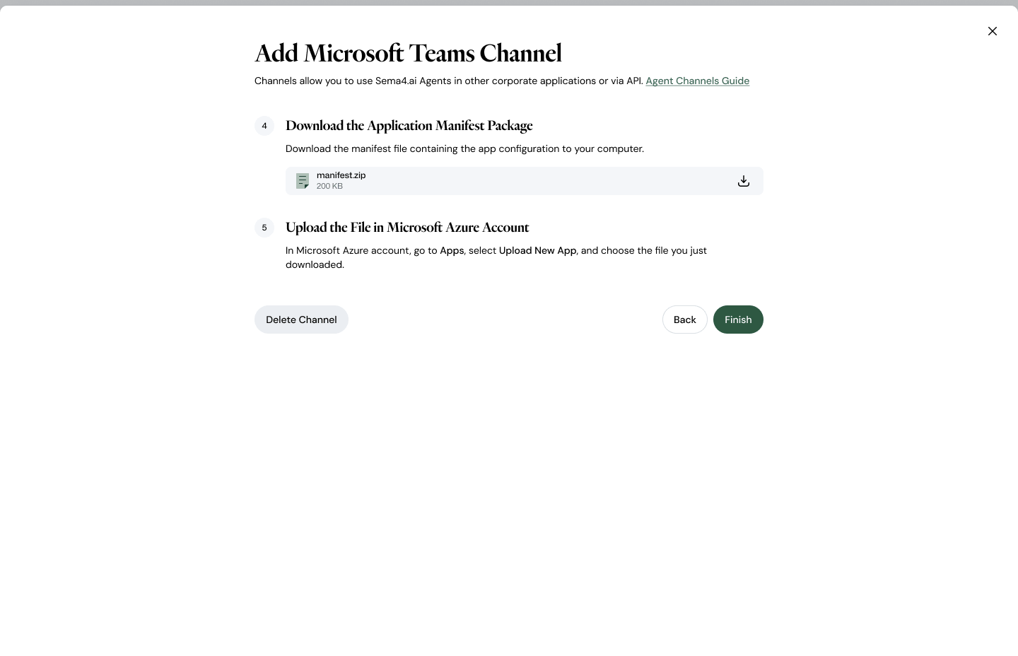 Download Manifest file