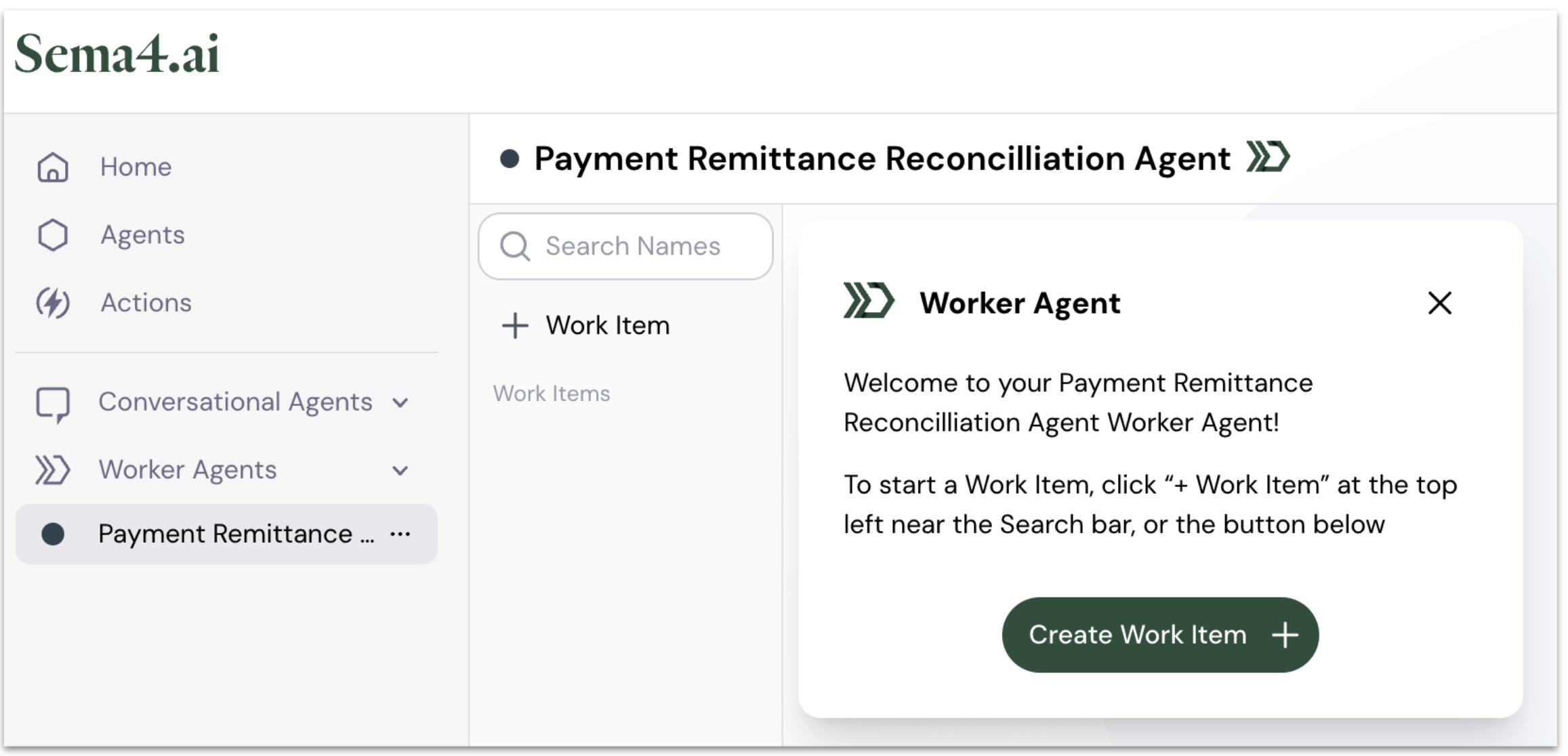 Create Work Item Button