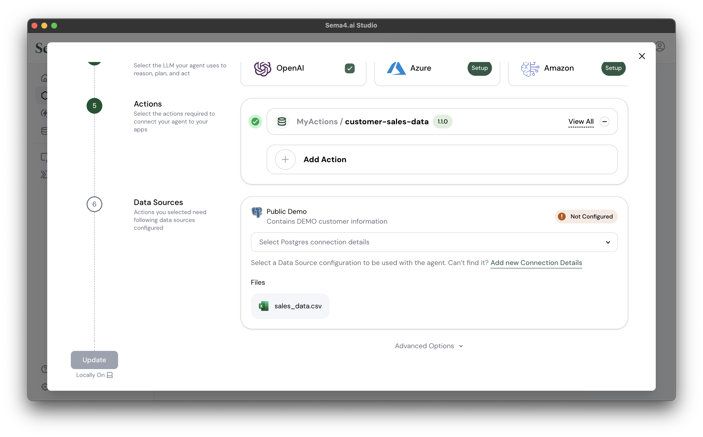 Configure data sources