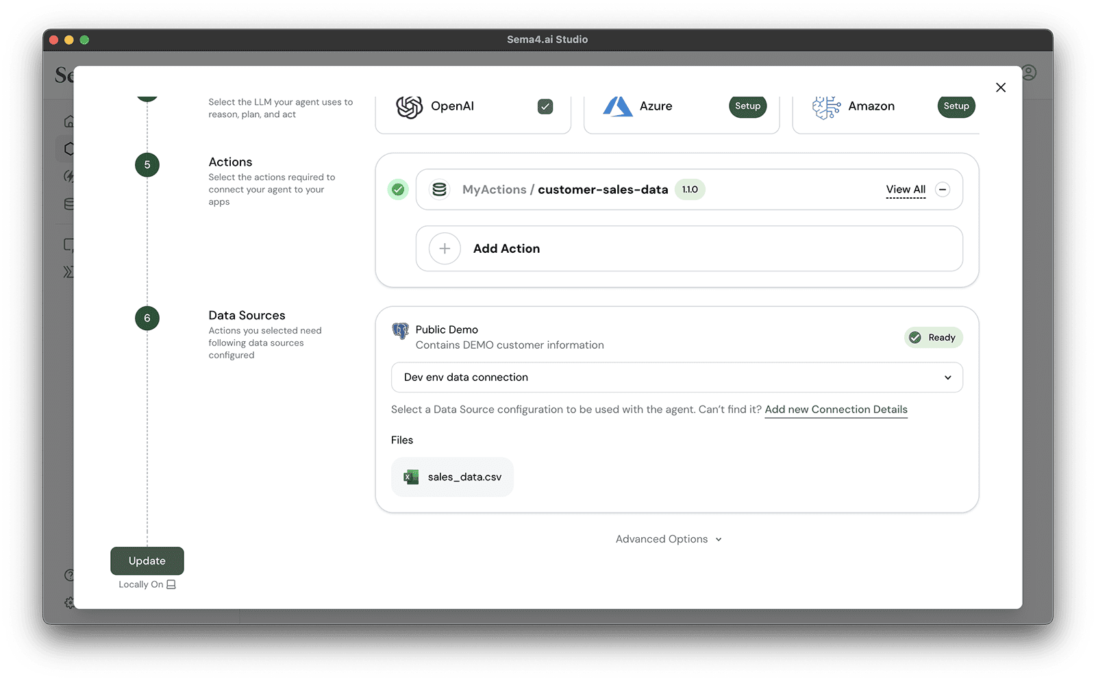 Configure data sources