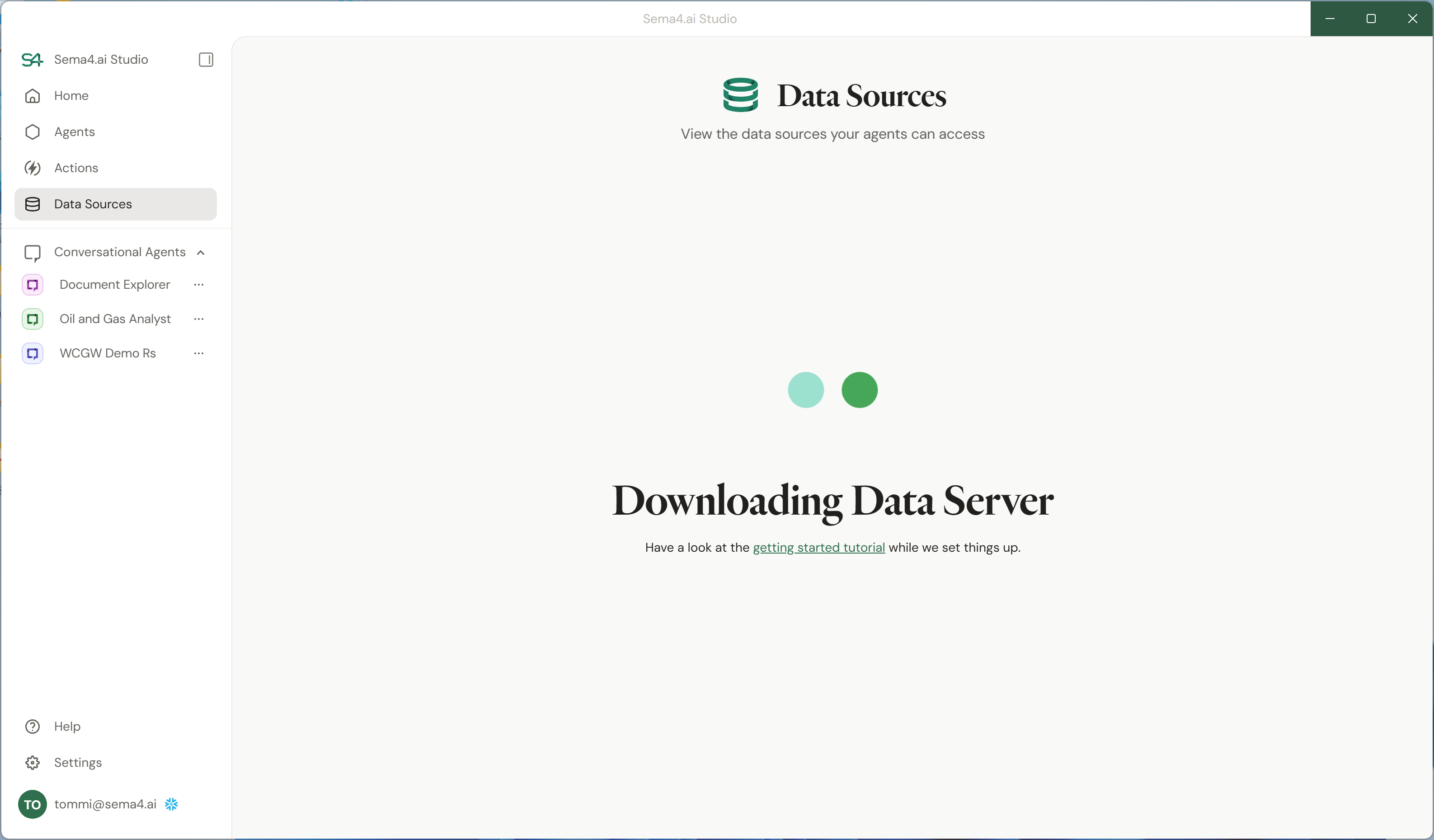 Download and install Data Server in Studio