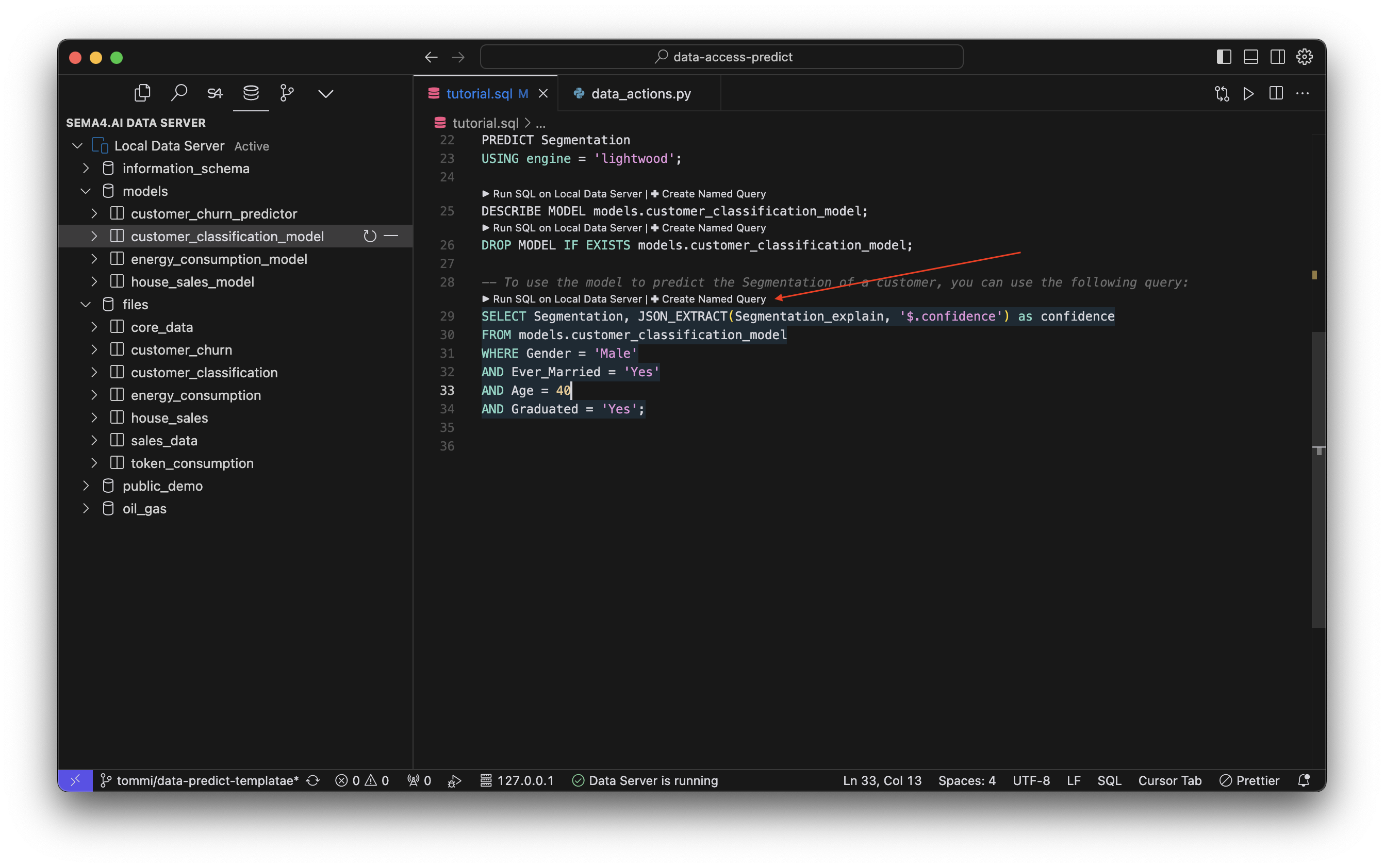 Create a named query
