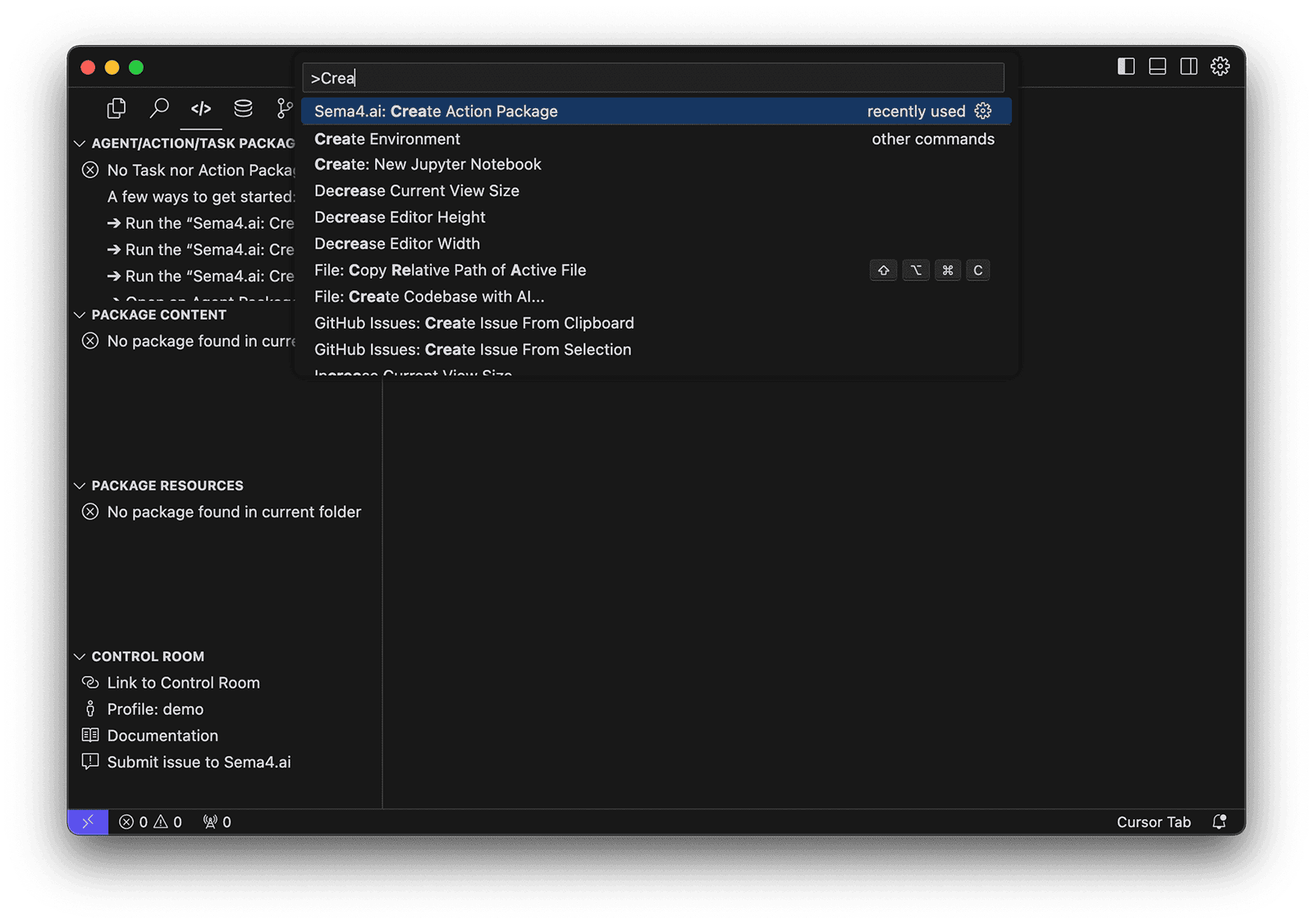 Use Sema4.ai SDK to create an action package