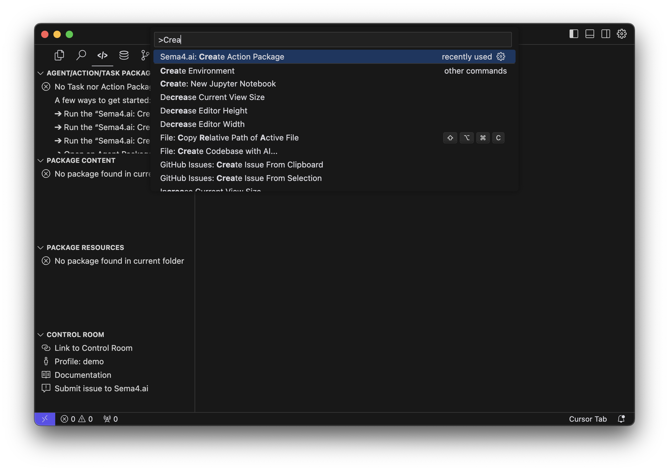 Use Sema4.ai SDK to create an action package