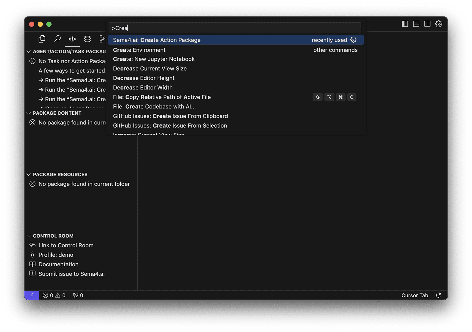 Use Sema4.ai SDK to create an action package