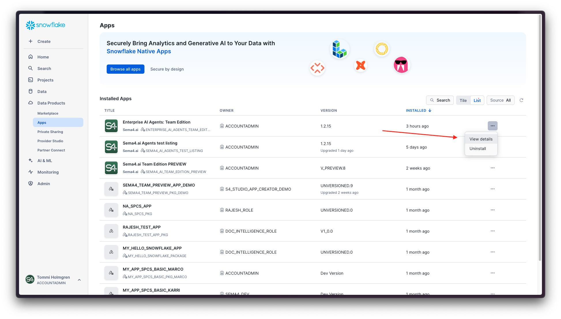 Navigate to Access Management