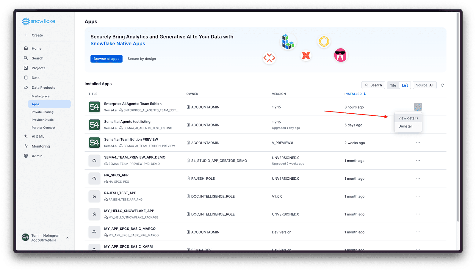 Navigate to Access Management