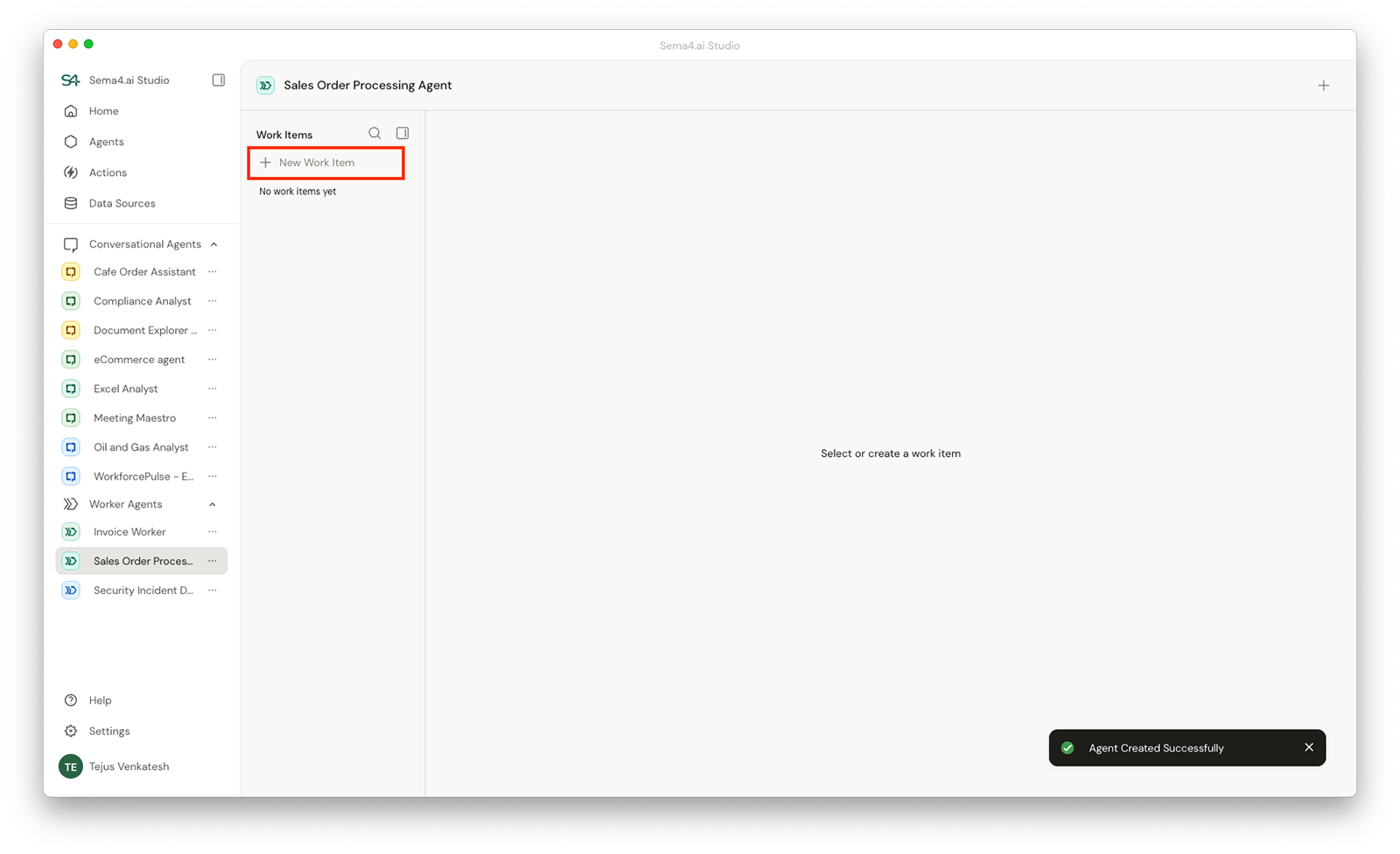 Create new worker agent