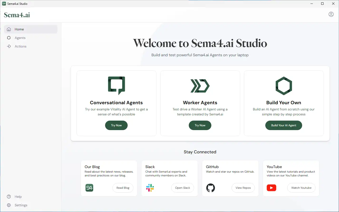 Sema4 Studio home page
