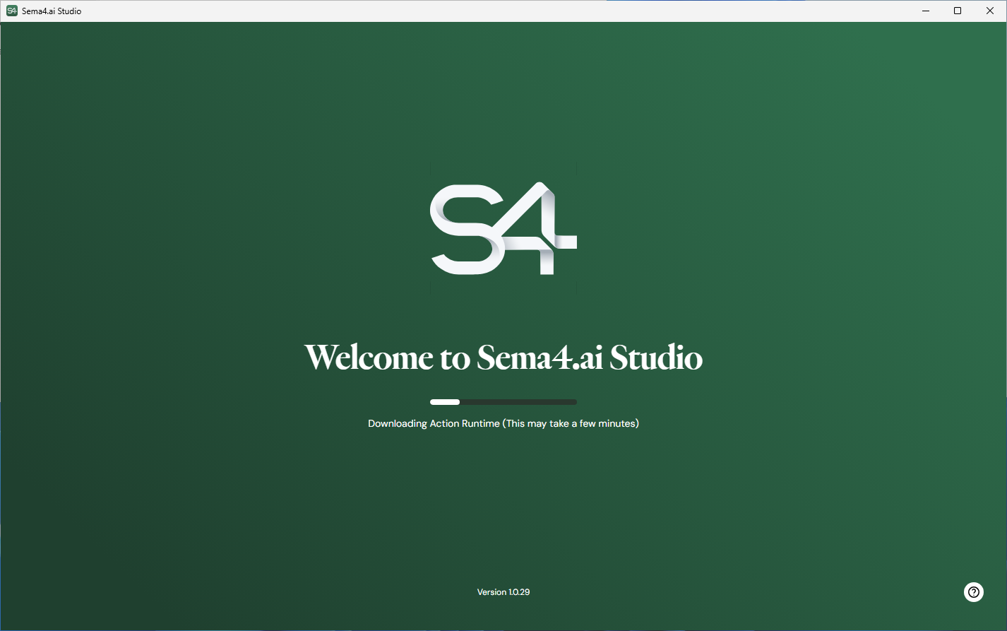Sema4 Studio loading screen