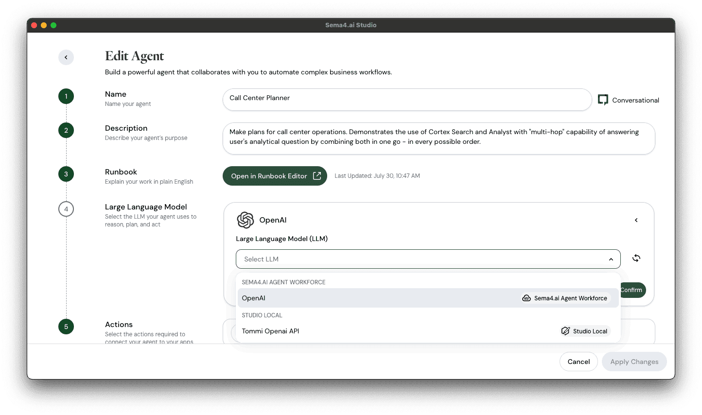 Using shared LLM configuration