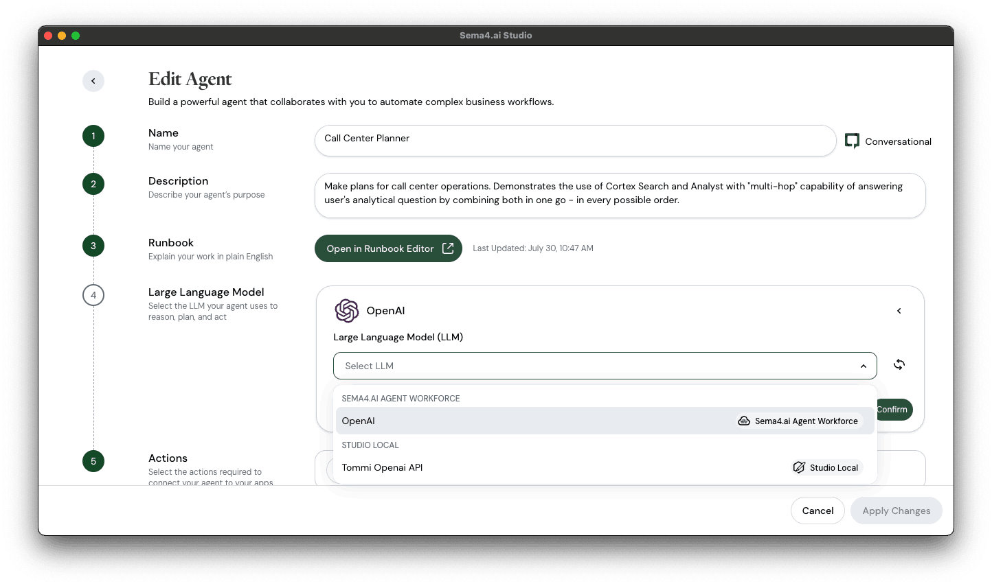 Using shared LLM configuration