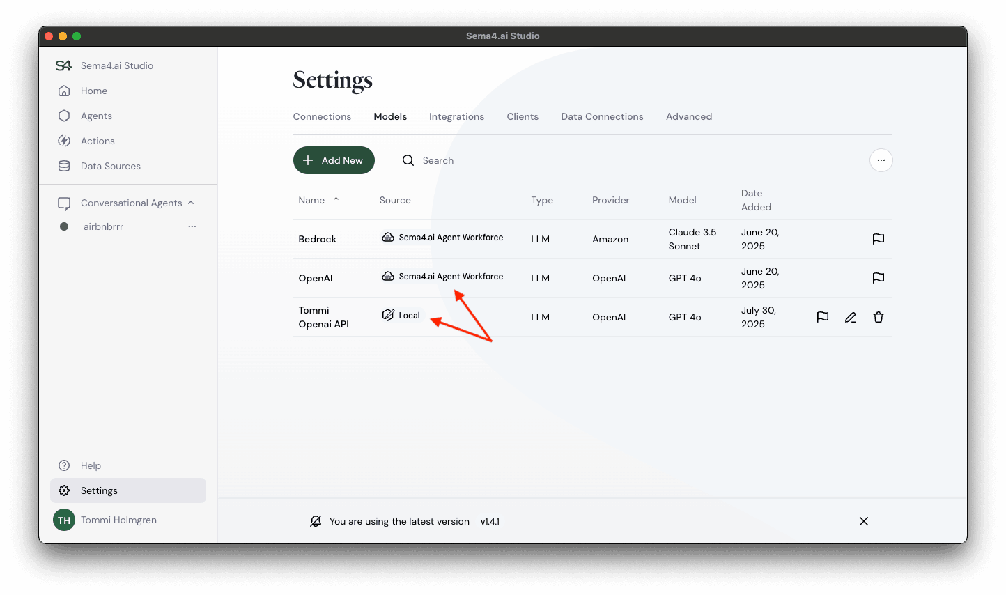 Shared LLM configurations