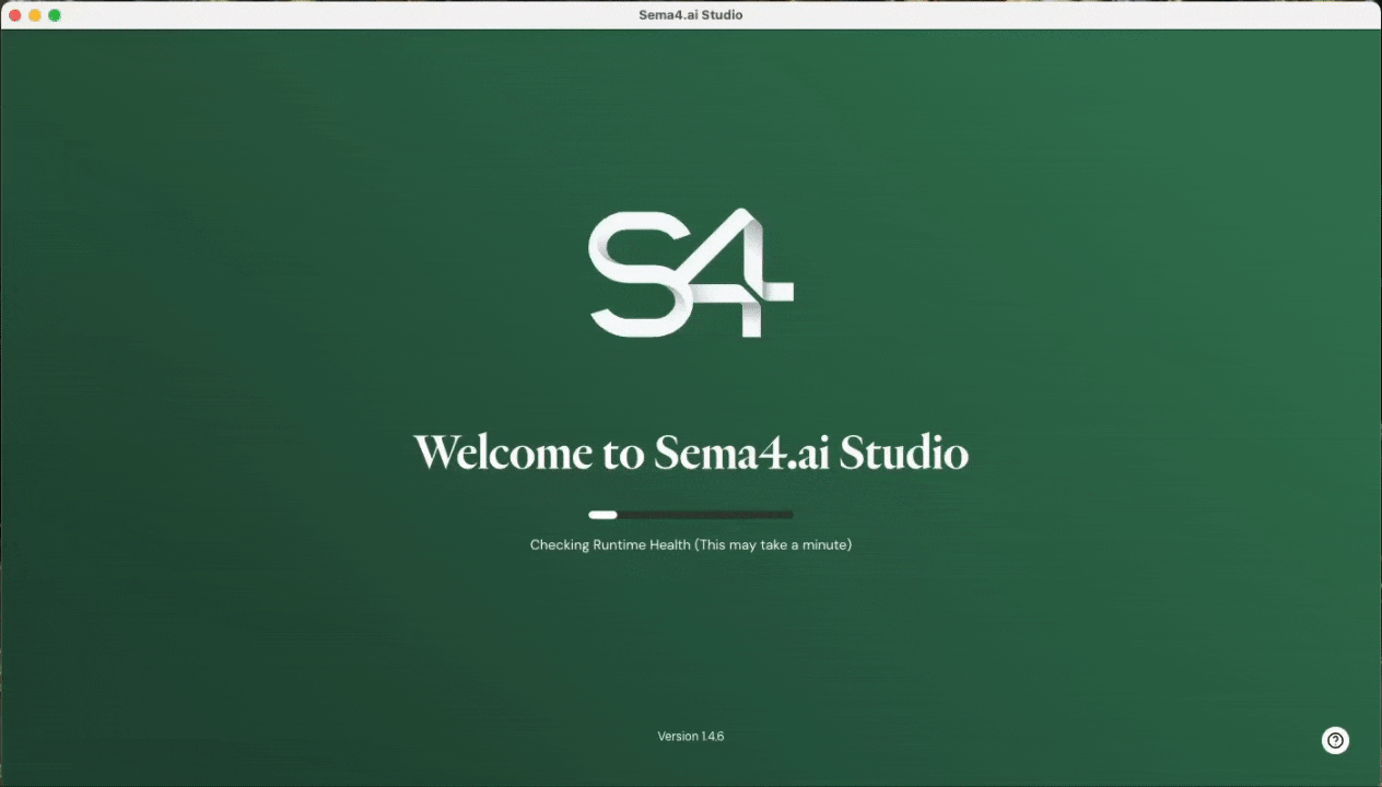 Sema4 Studio loading screen