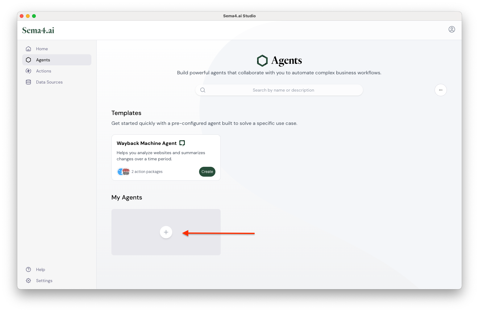 Create new agent