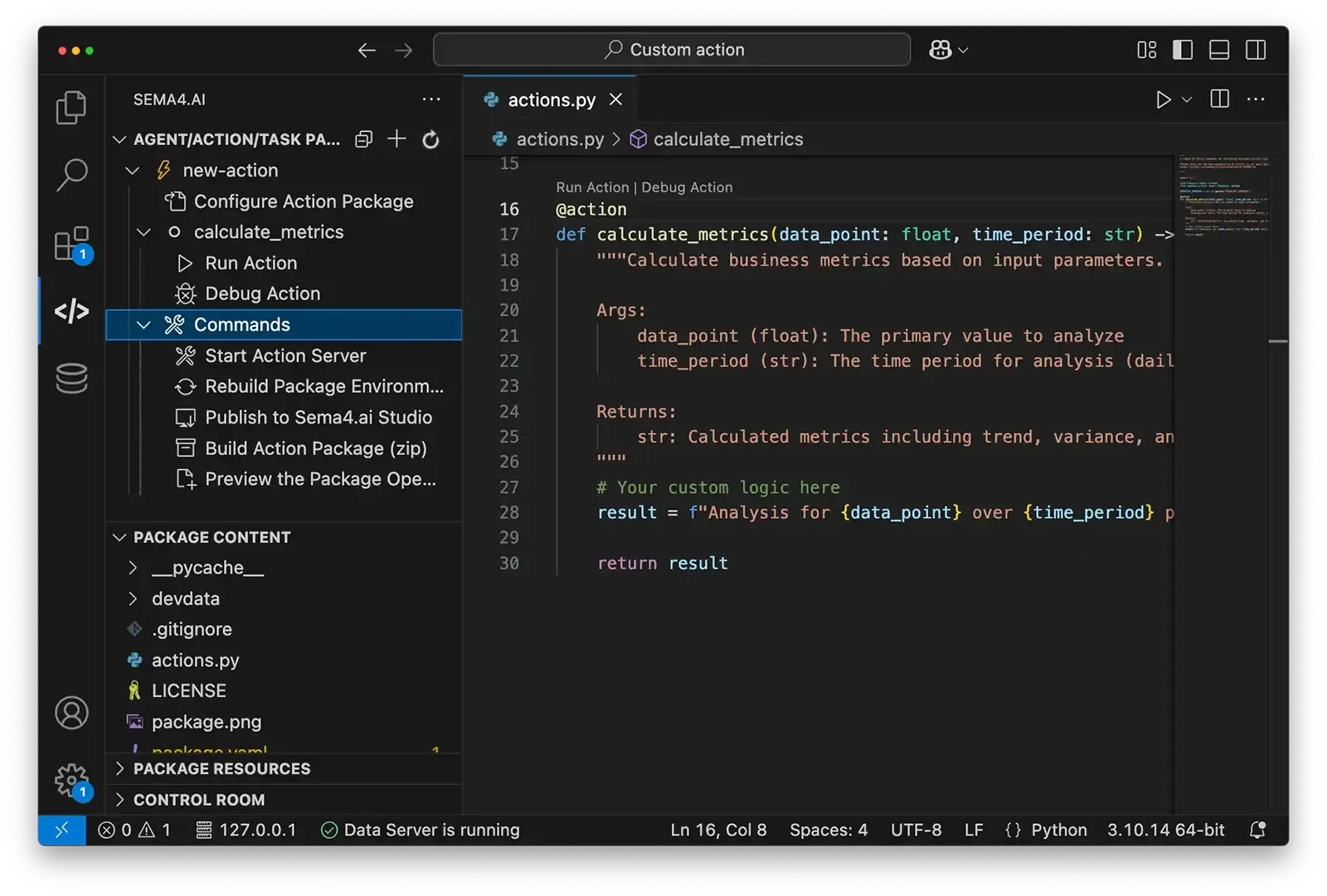 Basic template selection