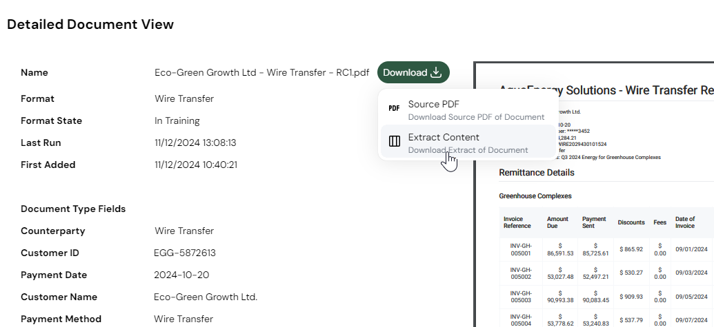 Inspect the extracted data in JSON