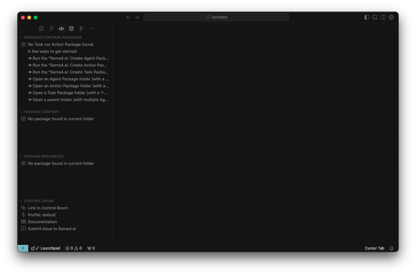 Empty directory