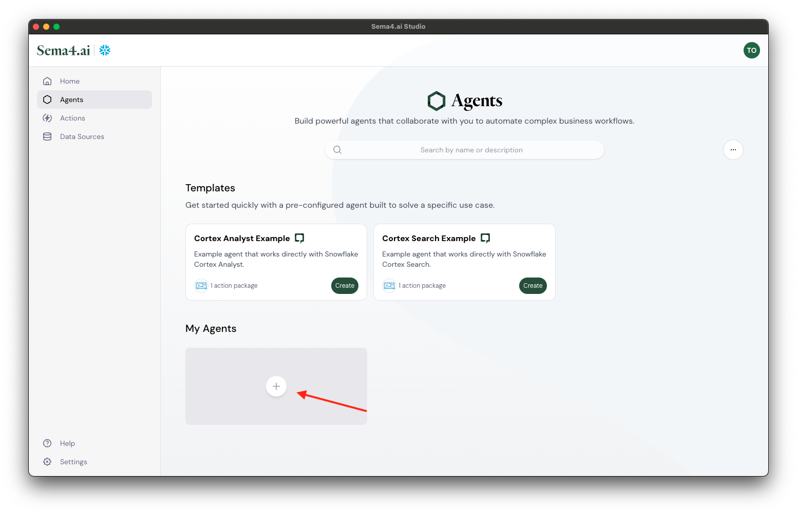 Create new agent
