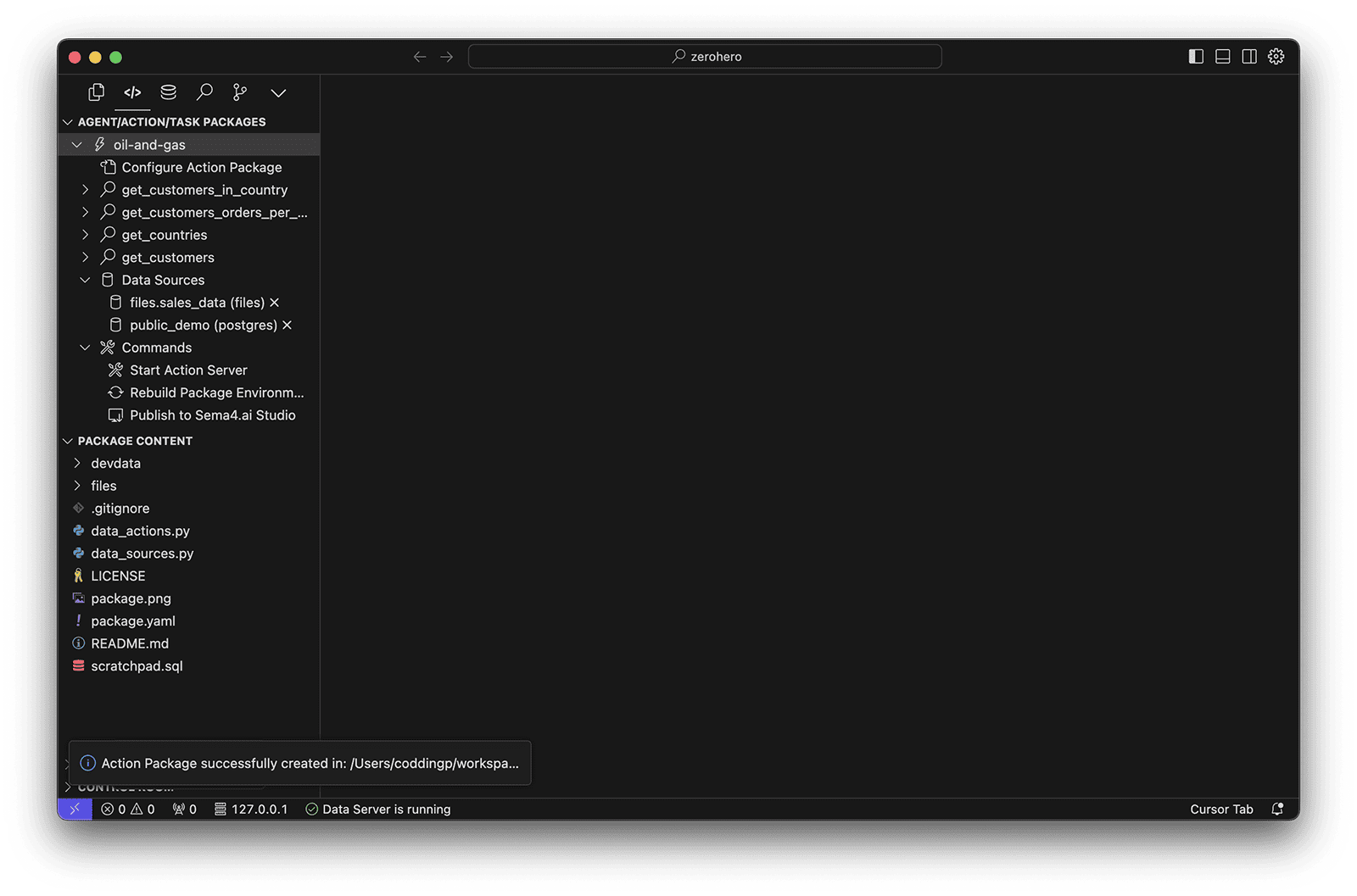 After Action Package Creation