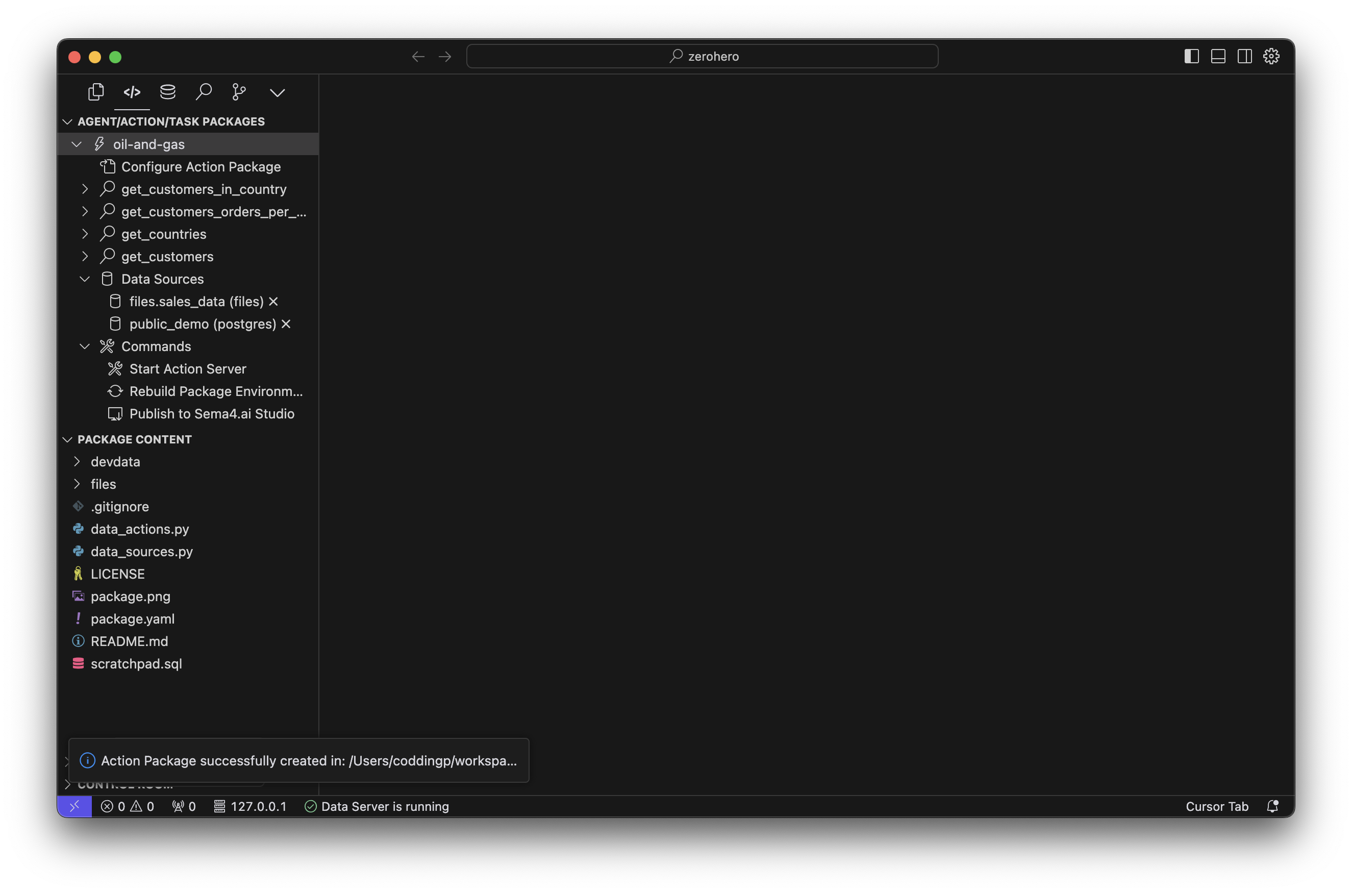 After Action Package Creation