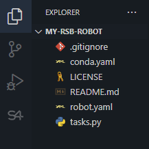 Robot file structure